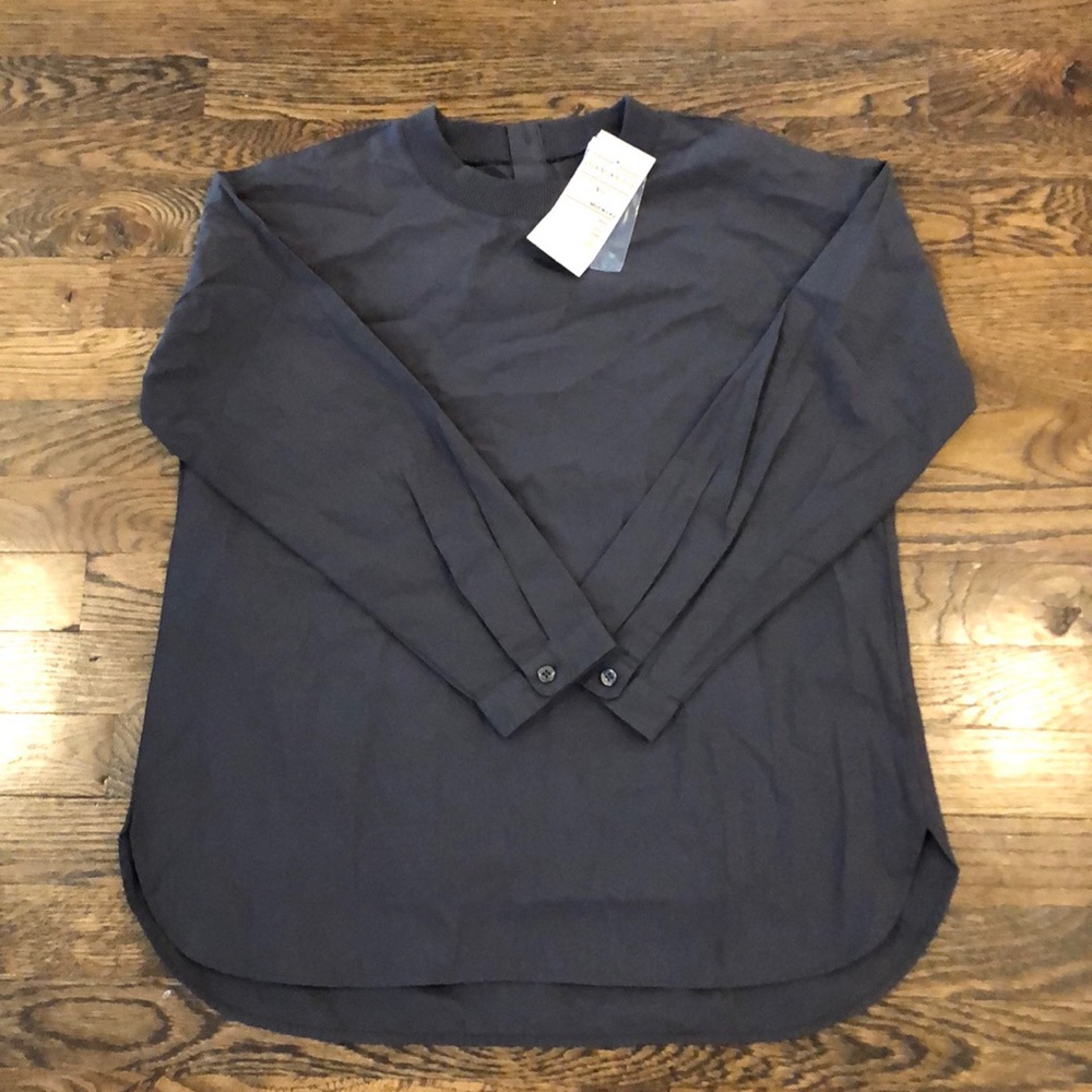 Muji crew neck blouse
